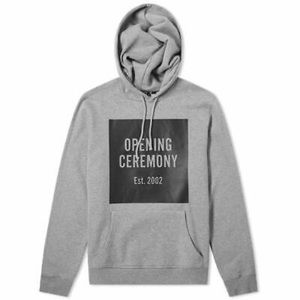 Opening Ceremony Box Logo Hoodie - Heather Grey Gray M